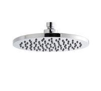 Balterley Pride Round Easyclean Fixed Shower Head 200mm, High Flow - Chrome in Silver Balterley Silver