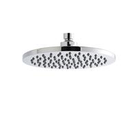 Balterley Pride Round Easyclean Fixed Shower Head 200mm, High Flow - Chrome in Silver Balterley Silver