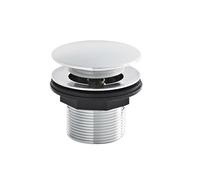 Balterley Push Button Waste for Bathtub, Click Clack Plug Replacement, Push Button Bath Plug, Click Clack Bath Waste, Bathroom Drain Plugs for Baths - 70 x 70 x 64mm (Chrome)