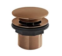 Balterley Push Down Bath Waste, 60mm (Unslotted) - Brushed Copper