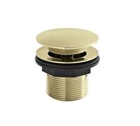Balterley Push Down Bath Waste, 60mm (Unslotted) - Gold