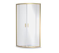 Balterley Quadrant Safety Glass Shower Enclosure Brushed Brass 6mm 900mm in Metallics Balterley Metallics