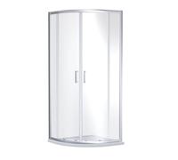 Balterley Quadrant Shower Enclosure, 6mm Toughened Safety Shower Glass Cubicle Door, Bar Handle Sliding Glass Door, Enclosures for Showers, Enclosures & Cubicles - 780 x 780 x 1900mm (Chrome)