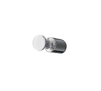 Balterley Radiator Hooks for Robes and Towels, Round Chrome Peg Style Hook, Bathroom Radiator Towel Hooks for Round Tube Radiators, Metal Towel Hook for Radiators - 25 x 25 x 62mm (Chrome)