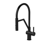 Kitchen Mono Mixer Tap with 1 Lever Handle, 436mm - Matt Black