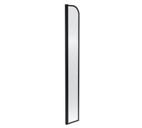 Balterley Ravenshall Contemporary Bathroom 8mm Glass Dunwooded Wetroom Return Screen, Matt Black, 1559 X 230 X 30mm