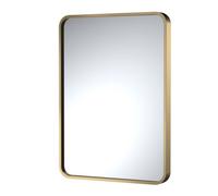 Balterley Rectangular 500 X 700mm Brushed Brass Frame Recessed Mirror