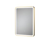 Balterley Rectangular Framed LED Mirror & Demister, 700x500mm - Brushed Brass in Metallics Balterley Metallics