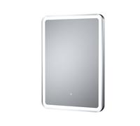 Balterley Rectangular Framed LED Mirror with Demister, 700x500mm - Chrome in Silver Balterley Silver