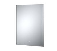 Balterley Rectangular LED Touch Sensor Mirror & Demister, 800x600mm - Chrome in Silver Balterley Silver
