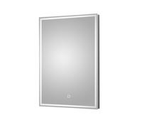 Balterley Rectangular LED Touch Sensor Mirror with Demister 700x500mm - Chrome in Silver Balterley Silver
