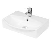 Balterley Rectangular Wall Hung Ceramic 1 Tap Hole Basin - 500mm