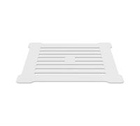 Balterley Resin Slimline Shower Tray Grill Waste With Trap & Top, Fast Flow Design - White