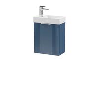Balterley Retro Wall Hung Bathroom Vanity Basin Unit - 400mm - Satin Blue Balterley Blue