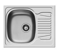 Reversible 1 Bowl Stainless Steel Kitchen Sink, 620 x 500mm