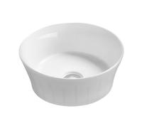 Balterley Round Ceramic Countertop Vessel without Overflow 360mm in White Balterley White