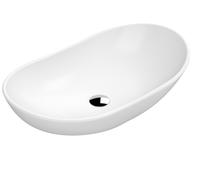 Balterley Round Bathroom Countertop Basin, Sleek Round Design, White, 615 mm in White Balterley White