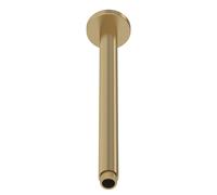 Round Ceiling Mount Shower Arm - 300mm - Brushed Brass