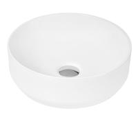 Balterley Round Ceramic Countertop Vessel without Overflow 350mm in White Balterley White