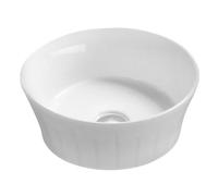 Balterley Round Ceramic Countertop Vessel without Overflow 360mm in White Balterley White