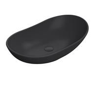 Balterley Round Ceramic Countertop Vessel Without Overflow Matt Black 615mm Balterley Black