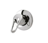 Balterley Concealed Thermostatic Shower Valve, Lever Handle with Round Plate Bathroom Shower Single Control 1 Outlet Valves for Showers, Concealed Valves - 150 x 155 x 117mm (Chrome)