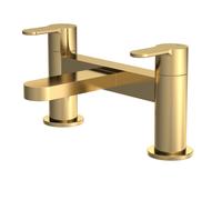 Balterley Round Deck Mounted Bath Filler Tap - Brushed Brass in Metallics Balterley Metallics