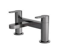 Balterley Round Deck Mounted Bath Filler Tap - Brushed Pewter