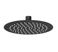 Balterley Round Fixed Head Matt Black 200mm Balterley Black