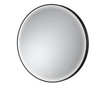 Balterley Round Inset Framed LED Mirror with Demister Pad, 800mm - Black Balterley Black