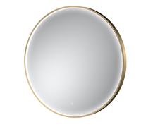 Balterley Round Inset Framed LED Mirror with Demister Pad, 800mm - Brushed Brass in Metallics Balterley Metallics