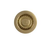 Balterley Round Kitchen Sink Strainer Waste Without Overflow, Top Fix Installation, 98 X 114 X 214mm, Brushed Brass