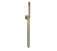 Balterley Round Outlet Elbow, Parking Bracket & Minimalist Shower Handset - Brushed Brass