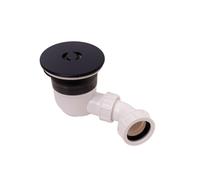 Balterley Round Shower Tray Waste Top Fix Installation, 125 x 114 x 187mm, Black Balterley Black