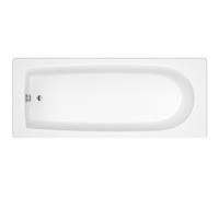 Balterley Round Single Ended Straight Shower Bath With Leg Set - 1700mm X 700mm
