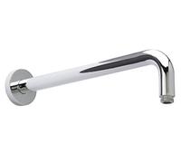 Balterley Shower Head Extension Arm, 400mm Round Extended Shower Arm Support, Wall Mounted Extension Arms for Bathroom Showerhead, Support Arms for Showerheads - 60 x 400 x 85mm (Chrome)