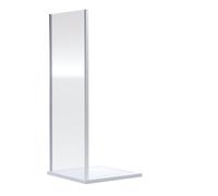 Balterley Ruwa 6mm Toughened Safety Glass Side Panel - 1900 x 760mm - Chrome in Silver Balterley Silver