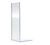 Ruwa 6mm Toughened Safety Glass Side Panel - 1900 x 900mm - Chrome - Balterley