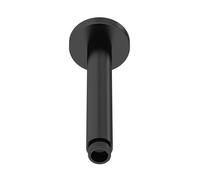 Balterley Shower Head Extension Arm, 200mm Round Extended Shower Arm Support, Ceiling Mounted Extension Arms for Bathroom Showerhead, Support Arms for Showerheads - 60 x 60 x 225mm (Matt Black)