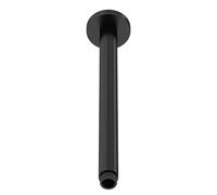 Balterley Shower Head Extension Arm, 300mm Round Extended Shower Arm Support, Ceiling Mounted Extension Arms for Bathroom Showerhead, Support Arms for Showers - 60 x 60 x 380mm (Matt Black)