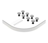 Shower Tray Leg Set for Quadrant Offset Resin Trays 1000mm 1200mm Balterley White One Size