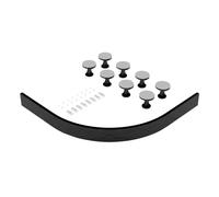 Balterley Shower Tray Riser Kit, Curve Grey Panel, 8 Pack of Legs, Clips & Screws, Leg Set & Plinth Kit for 1000mm to 1200mm Quadrant & Offset Quadrant Trays - 1200 x 1000mm (Slate Grey)