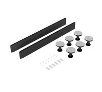 Balterley Shower Tray Riser Kit, 2 Grey Panels, 6 Pack of Legs, Clips & Screws, Leg Set & Plinth Kit for 700mm to 900mm Square & Rectangular Trays, Tray Plinth & Legs - 1000 x 105mm (Slate Grey)