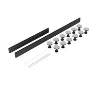 Balterley Shower Tray Riser Kit, 2 Grey Panels, 12 Pack of Legs, Clips & Screws, Leg Set & Plinth Kit for 1300mm to 1800mm Rectangular Trays, Plinth & Legs - 1800 x 105mm & 1000 x 105mm (Slate Grey)