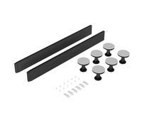 Balterley Shower Tray Riser Kit, 2 Grey Panels, 6 Pack of Legs, Clips & Screws, Leg Set & Plinth Kit for 700mm to 900mm Square & Rectangular Trays, Tray Plinth & Legs - 1000 x 105mm (Slate Grey)
