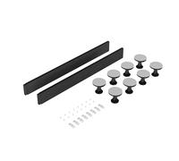 Balterley Shower Tray Riser Kit, 2 Grey Panels, 8 Pack of Legs, Clips & Screws, Leg Set & Plinth Kit for 1000mm Square & Rectangular Trays, Shower Tray Plinth & Legs - 1000 x 105mm (Slate Grey)