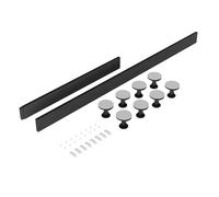 Balterley Shower Tray Riser Kit, 2 Grey Panels, 8 Pack of Legs, Clips & Screws, Leg Set & Plinth Kit for 1100mm to 1200mm Rectangular Trays, Plinth & Legs - 1800 x 105mm & 1000 x 105mm (Slate Grey)