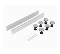 Balterley Shower Tray Riser Kit, 2 White Panels, 6 Pack of Legs, Clips & Screws, Leg Set & Plinth Kit for 700mm to 900mm Square & Rectangular Trays, Shower Tray Plinth & Legs - 1000 x 105mm (White)
