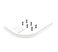 Balterley Shower Tray Riser Kit, Curve White Panel, 6 Pack of Legs, Clips & Screws, Leg Set & Plinth Kit for 800mm & 900mm Quadrant Trays, Shower Tray Plinth & Support Legs - 1200 x 1000mm (White)