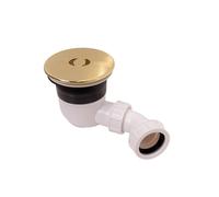 Balterley Shower Tray Waste Top Fix Installation, 125x114x187mm, Brushed Brass in Metallics Balterley Metallics